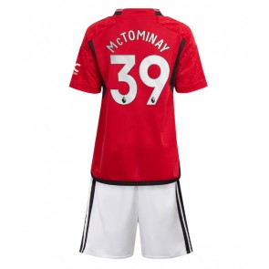 Manchester United Scott McTominay #39 Domaci Dres za Dječji 2023-24 Kratak Rukavima (+ kratke hlače)